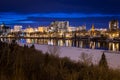 Downtown Saskatoon at Night Royalty Free Stock Photo