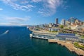 Downtown Seattle city skyline cityscape in United States Royalty Free Stock Photo