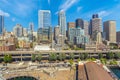 Downtown Seattle city skyline cityscape in United States Royalty Free Stock Photo