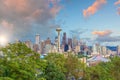 Downtown Seattle city skyline cityscape in United States Royalty Free Stock Photo