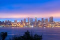 Downtown Seattle at dawn Royalty Free Stock Photo