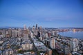 Downtown Seattle Evening Cityscape Royalty Free Stock Photo