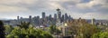 Downtown Seattle Skyline with Mount Rainier Royalty Free Stock Photo