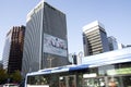 Downtown seoul traffics office buildings Royalty Free Stock Photo