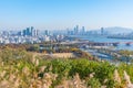 Downtown Seoul viewed from Haneul park, Republic of Korea