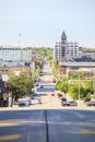 Downtown of Sioux Fall, South Dakota. Royalty Free Stock Photo