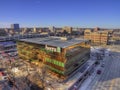 Downtown Sioux Falls Skyline in South Dakota During Winter