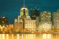 Downtown skyline and Allegheny River, Pittsburgh Royalty Free Stock Photo