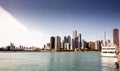 Downtown skyline Chicago Royalty Free Stock Photo