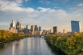 Downtown Skyline of Philadelphia, Pennsylvania at sunset Royalty Free Stock Photo