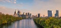 Downtown Skyline of Philadelphia, Pennsylvania at sunset Royalty Free Stock Photo