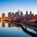 Downtown Skyline of Philadelphia, Pennsylvania. Royalty Free Stock Photo