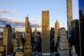 Downtown skyscraper New York during a sunrise Royalty Free Stock Photo