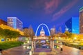 Downtown St. Louis city skyline, cityscape of Missouri in USA Royalty Free Stock Photo