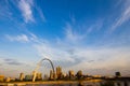 View of the Gateway Arch and Downtown St. Louis, Missouri Royalty Free Stock Photo