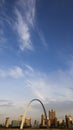 View of the Gateway Arch and Downtown St. Louis, Missouri Royalty Free Stock Photo