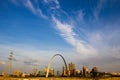 View of the Gateway Arch and Downtown St. Louis, Missouri Royalty Free Stock Photo