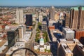 Downtown St Louis, MO with the Old Courthouse Royalty Free Stock Photo