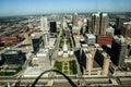 Downtown St. Louis and the Old Court House Royalty Free Stock Photo