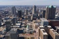 Downtown St Louis Viewed from the Arch Royalty Free Stock Photo