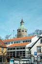 Downtown StavangerThe Tower Gallery Shopping Mall And The Historical Valberet Tower