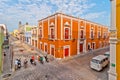 Downtown street in Campeche, Mexico