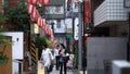 Downtown street in Kagurazaka daytime