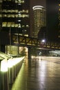 Downtown Street With Skyline Royalty Free Stock Photo