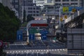 A downtown street at Sotobori avenue in Tokyo daytime long shot