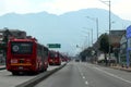 Downtown streets bogota in the middle of the quarantine