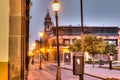 Downtown streets of San Luis Potosi at Sunrise Royalty Free Stock Photo