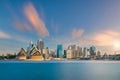Downtown Sydney skyline in Australia from top view Royalty Free Stock Photo