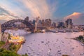 Downtown Sydney skyline cityscape in Australia Royalty Free Stock Photo