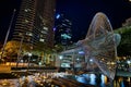 Downtown tampa florida skyline at night Royalty Free Stock Photo