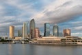 Tampa skyline in early evening light