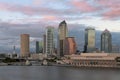 Tampa skyline at twilight