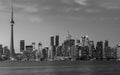 Downtown Toronto in Black and White Royalty Free Stock Photo