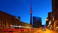 Downtown Toronto, Canada at dusk Royalty Free Stock Photo