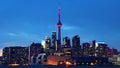Downtown Toronto, Canada skyline at sunset Royalty Free Stock Photo