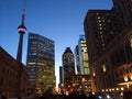 Downtown Toronto at dusk Royalty Free Stock Photo