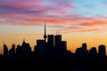 Downtown Toronto at Dusk Royalty Free Stock Photo