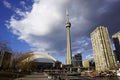 Downtown Toronto with iconic tower Royalty Free Stock Photo