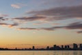Downtown Toronto skyline at sunset Royalty Free Stock Photo