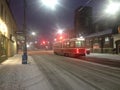 Downtown Toronto in winter Royalty Free Stock Photo