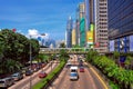 Downtown traffic in hong kong