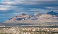 Downtown Tucson in Arizona with Santa Catalina mountains Royalty Free Stock Photo