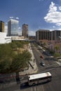 Downtown Tucson with Bus Royalty Free Stock Photo