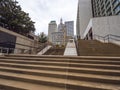 Downtown Tulsa beautiful buildings and stairs - TULSA - OKLAHOMA - OCTOBER 17, 2017