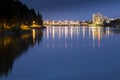 Downtown UmeÃÂ¥, Sweden at Night Royalty Free Stock Photo
