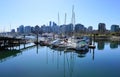 Downtown Vancouver city view from Stanley Park. Royalty Free Stock Photo